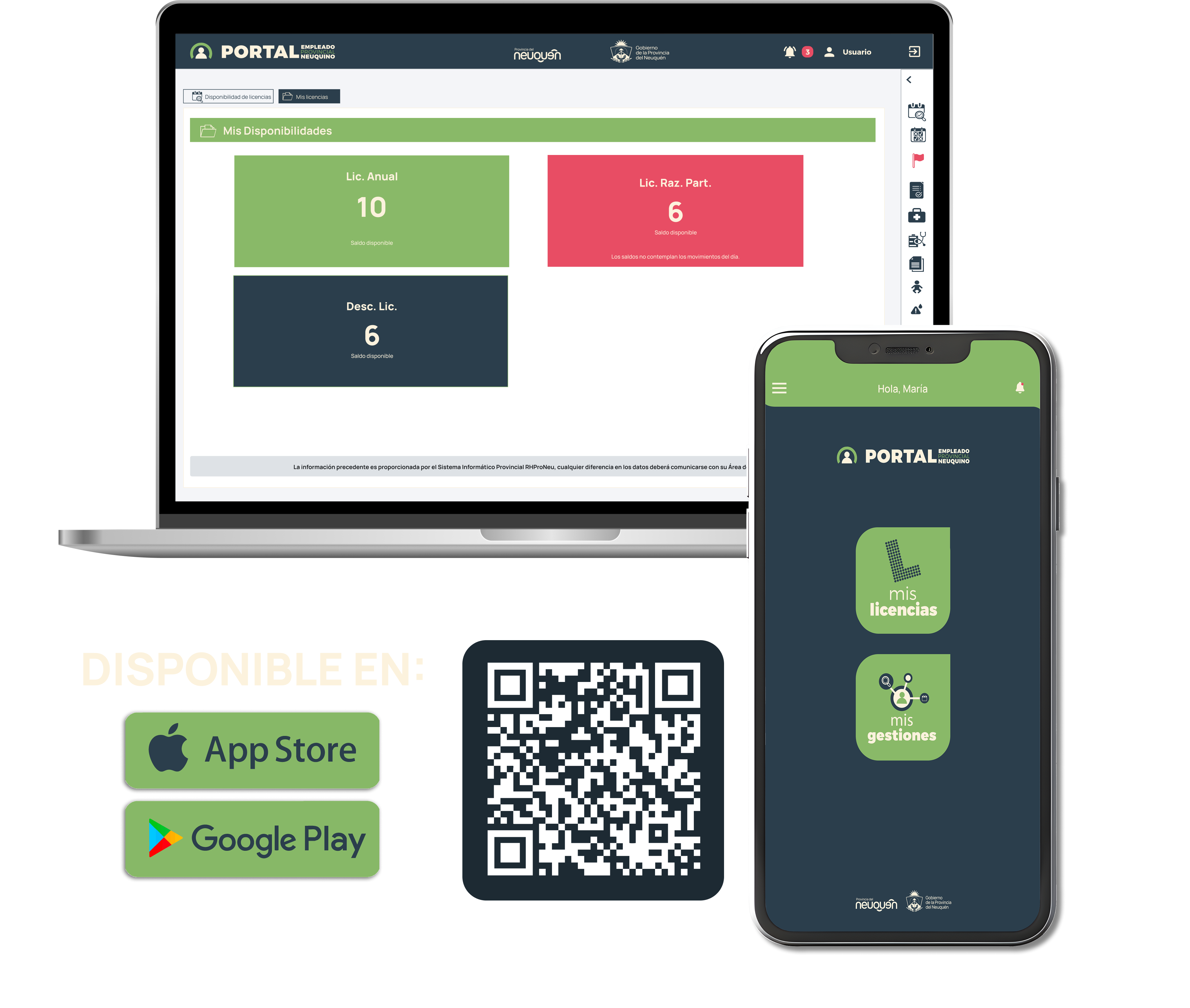 Portal del empleado de Neuquén